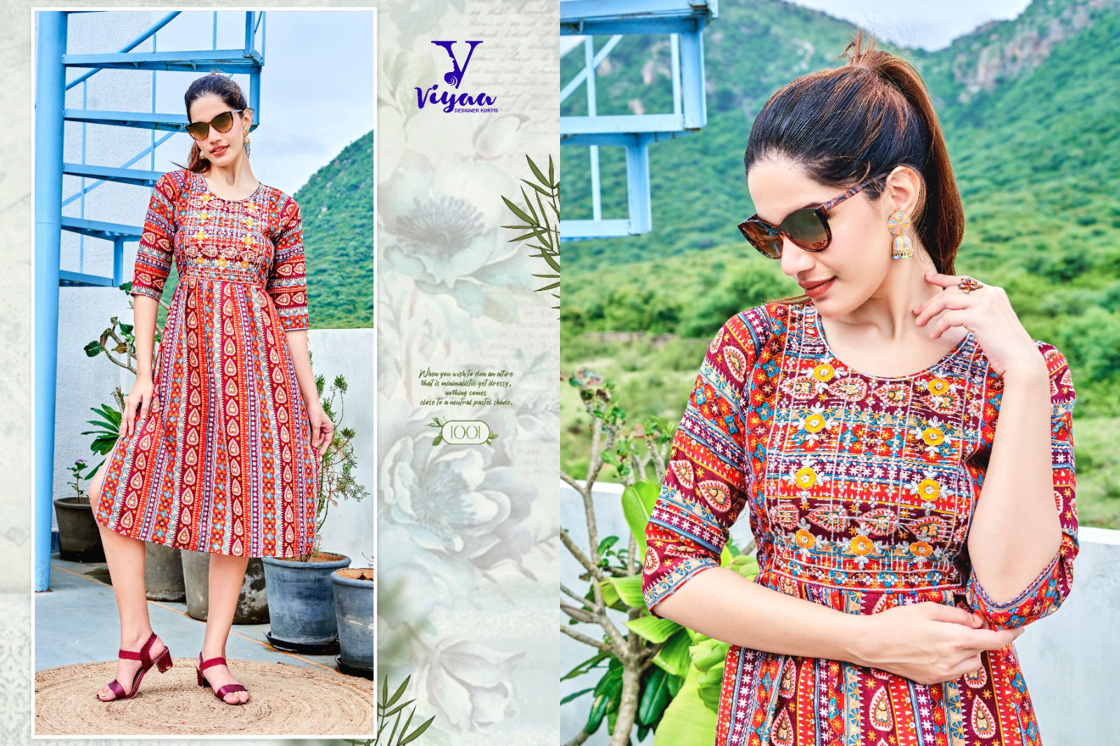 MAIRA v5 By Viyaa Naira Cut Printed Kurtis Catalog